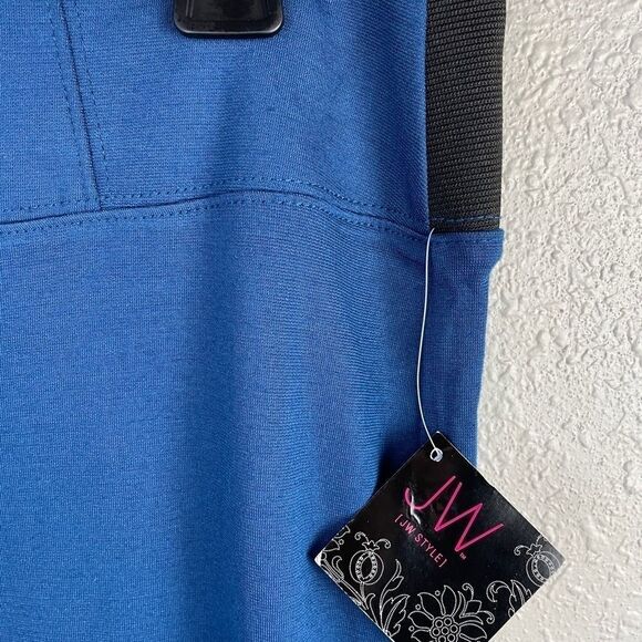 NWT JW Styles Blue and Black Skirt Size M - Picture 3 of 8